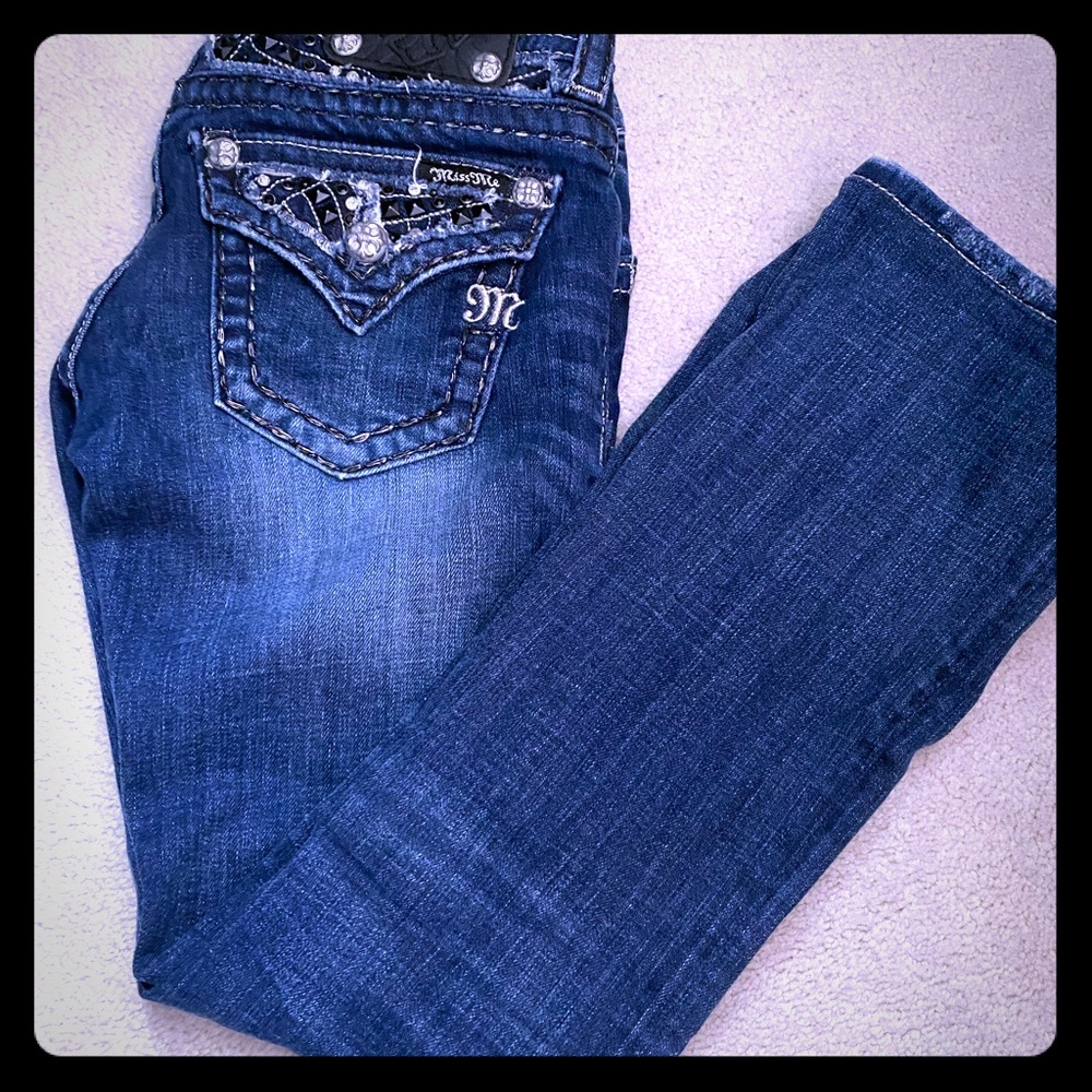 Miss Me Medium/Dark wash jeans!
